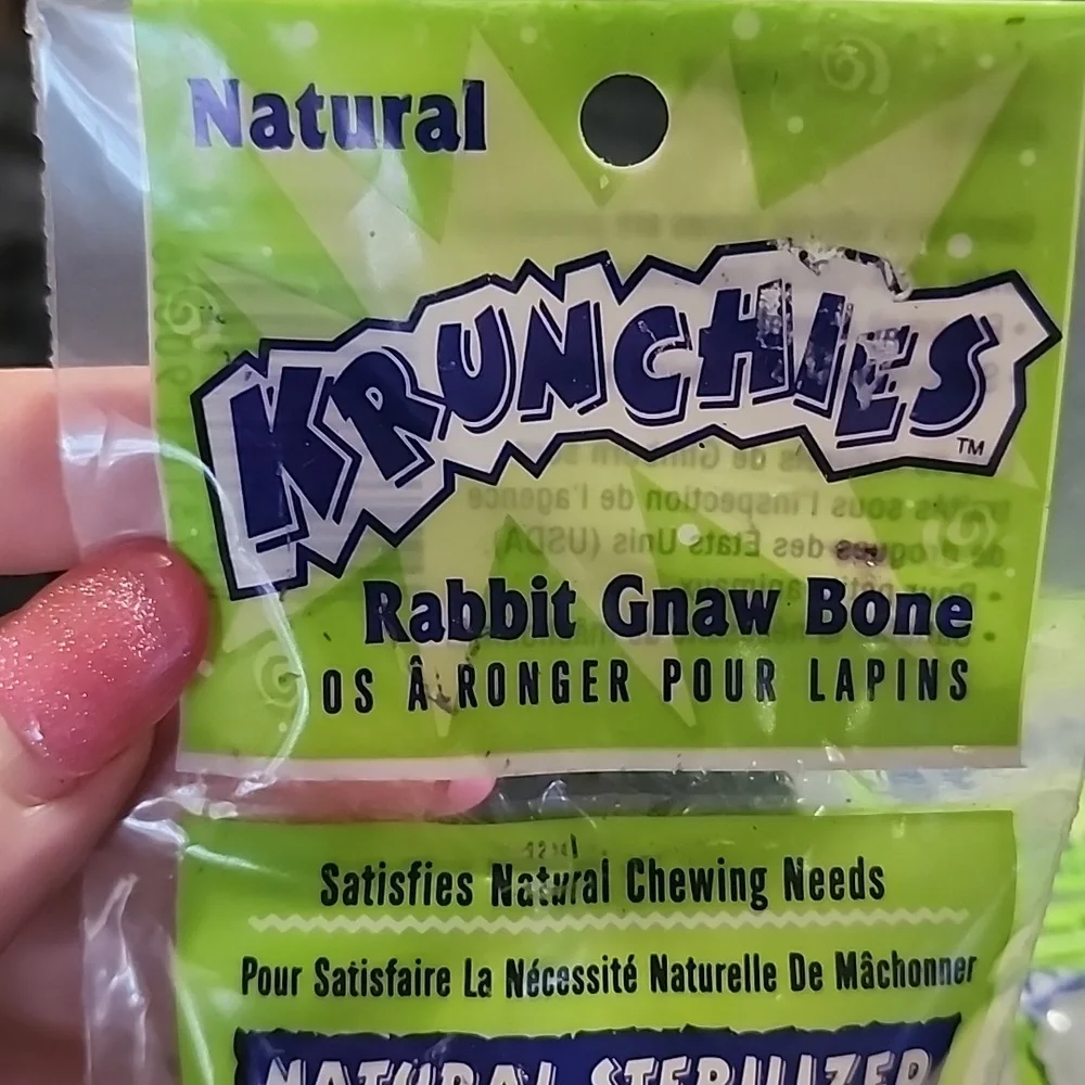 Krunchies Rabbit Gnaw Bone. New In Pkgs. You Get 2 Packages.